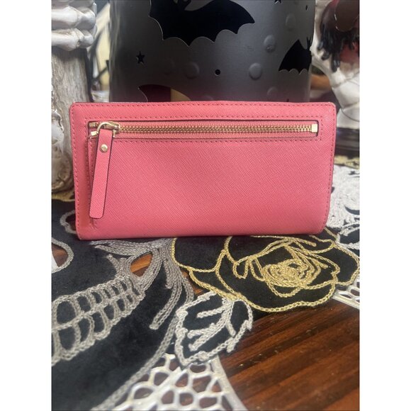 Kate Spade Barbie Pink Snap Bifold Wallet - Picture 2 of 9